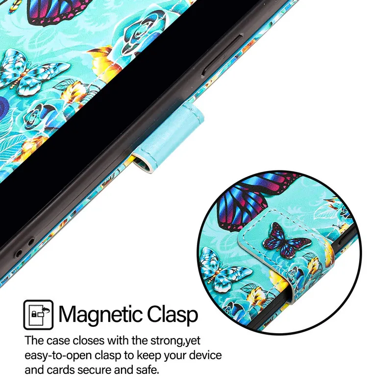 Luxury 3D Embossed Leather Flip Case - Tiger Design
