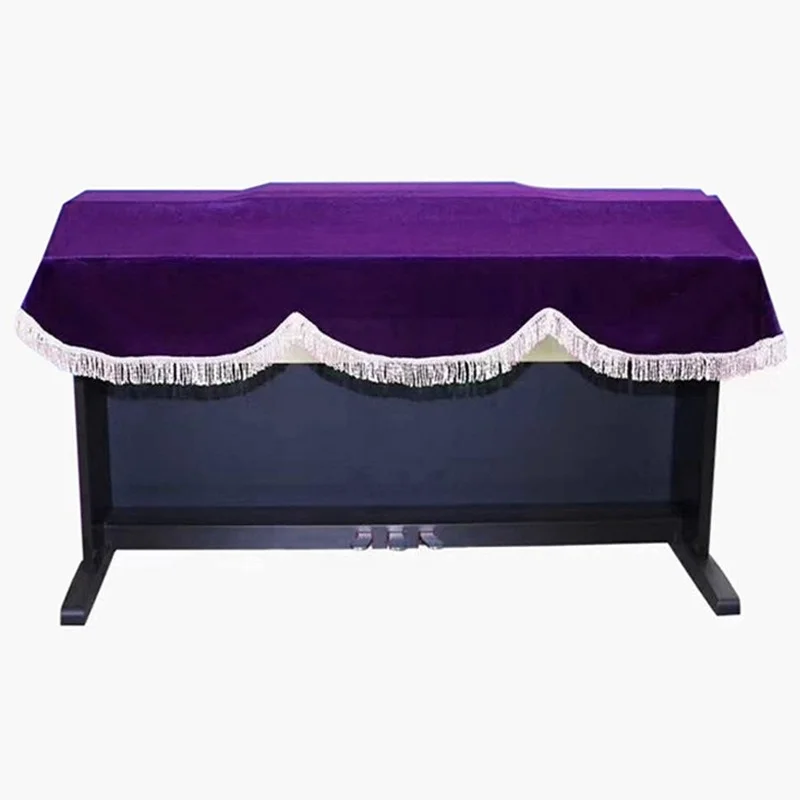 Red And Purple 88-key Golden Velvet Electric Piano Cover Electric Piano Cover Upright Keyboard Dust piano cover piano keyboard cover piano keyboard covers