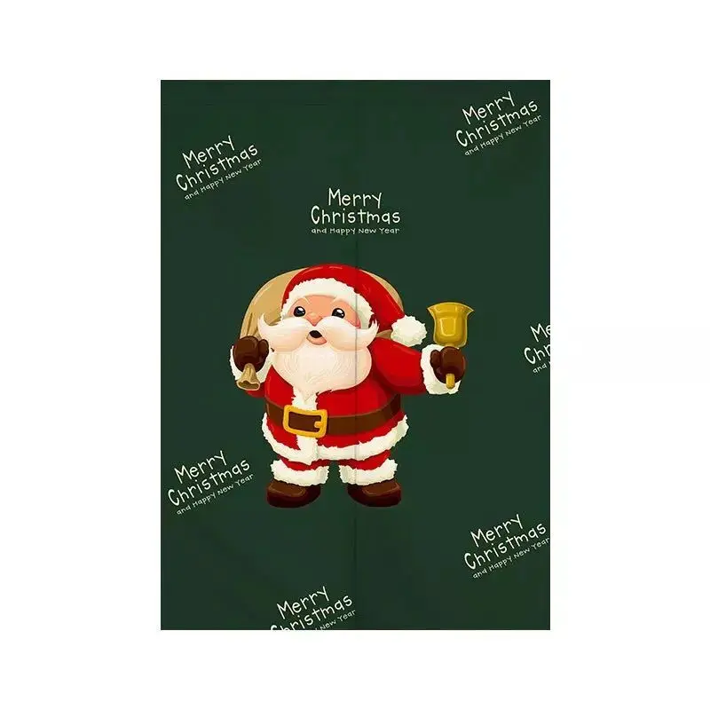 Christmas Door Curtain Partition Curtain Festival New Year Decor Bedroom Kitchen Entrance Hanging Half-Curtain Doorway Curtain 6