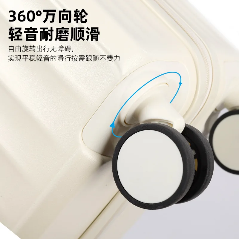 PLUENLI Boarding Bag Trolley Case Multi-Functional Luggage Women's Small Mini Password Suitcase Zipper Suitcase