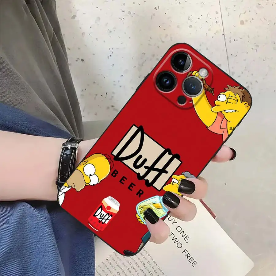 Cartoon Simpson Soft Back Phone Cover
