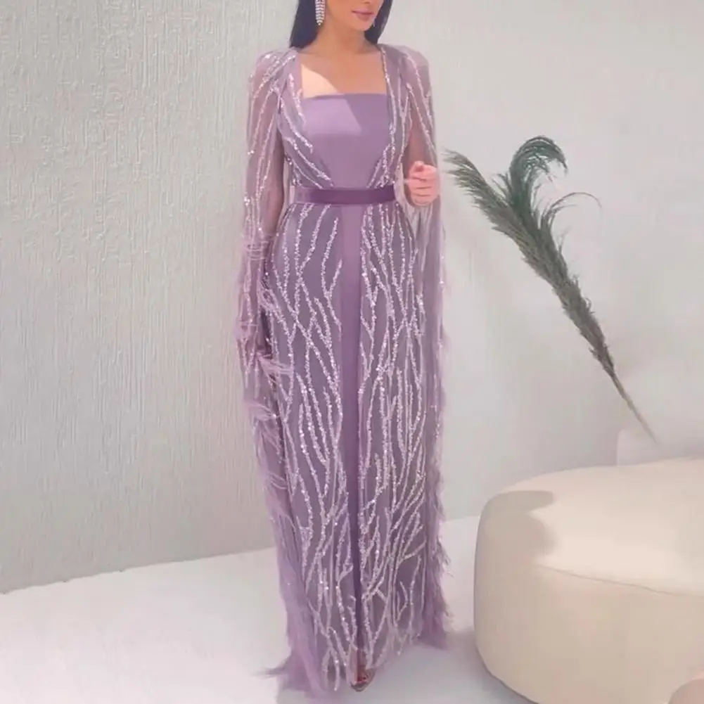 

Women 2 Pcs/Set Dress Coat High Waist Tunic Birthday Bodycon Midi Maxi Dress 2023 Autumn Sexy Party Dresses Vestidos