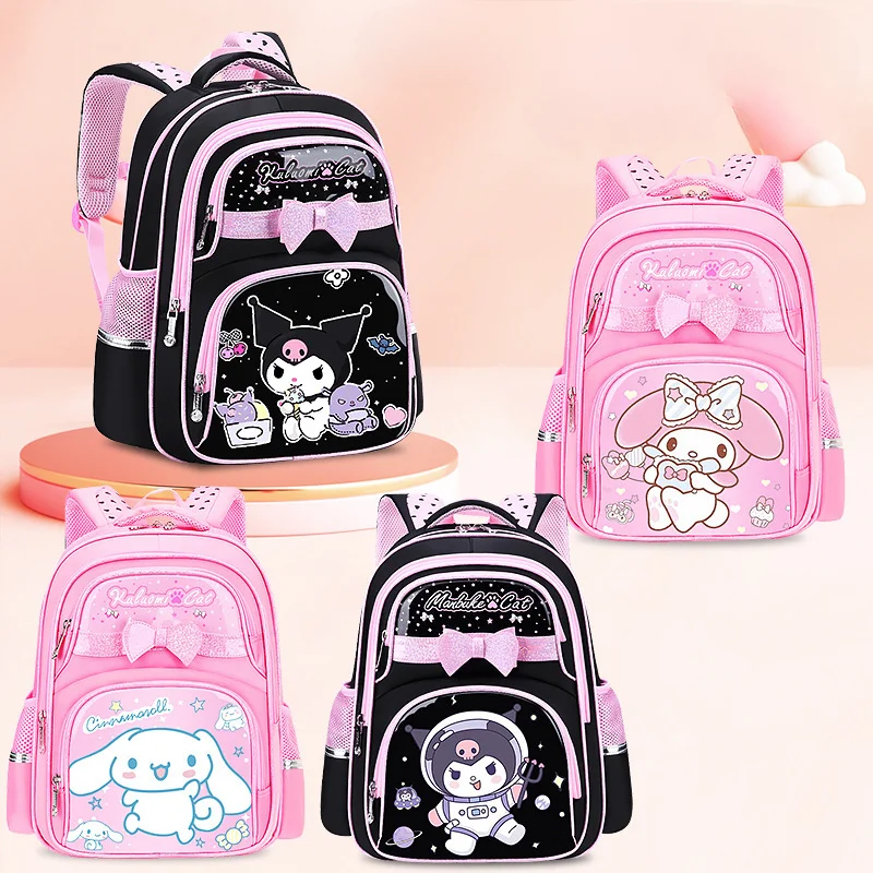 New cartoon Kuromi Kids Backpack Mini Schoolbag Girls and Boys - Main Image
