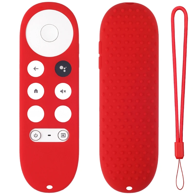 Silicone remote case silicone remote cover silicone remote sleeve remote controller cover silicone case protector Silicone Case for Chromecast Google TV Voice Remote Shockproof Protective Cover
