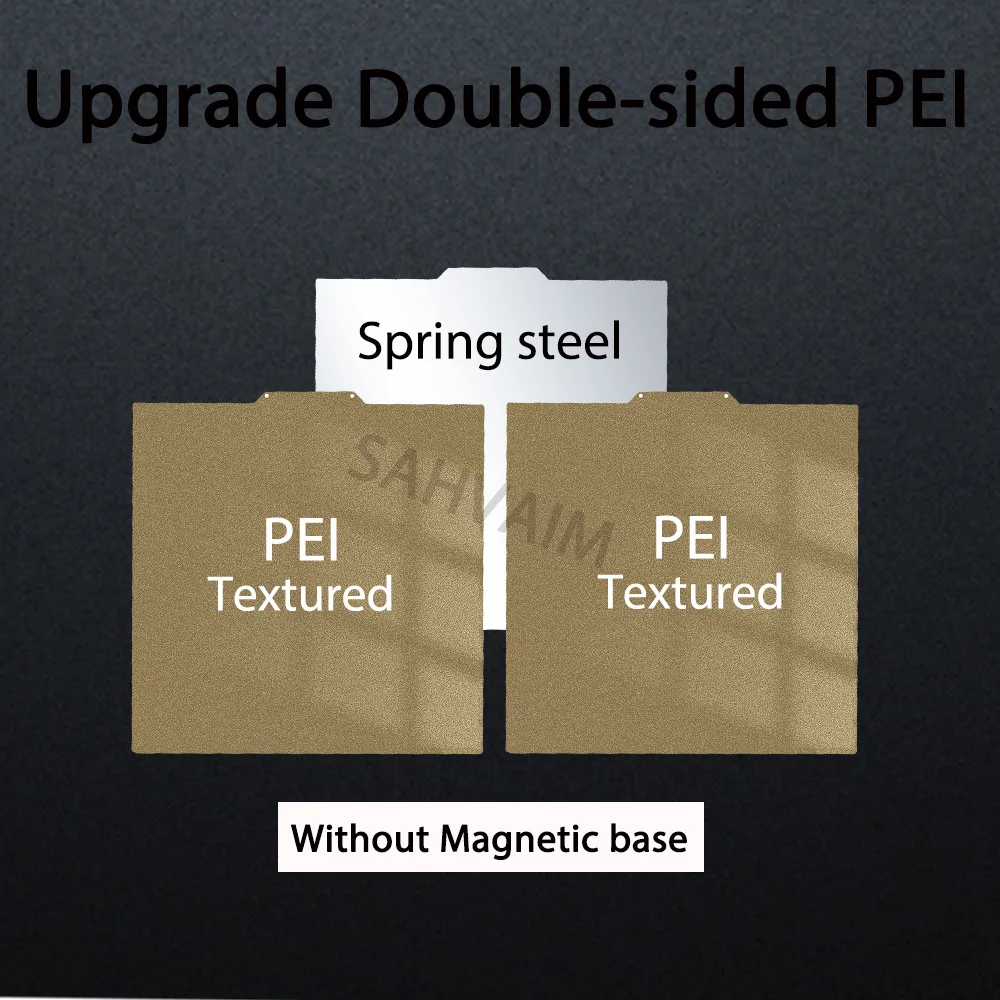 Enhanced Magnetic Textured PEI Sheet Steel Build Plate - 235x235 Upgrade