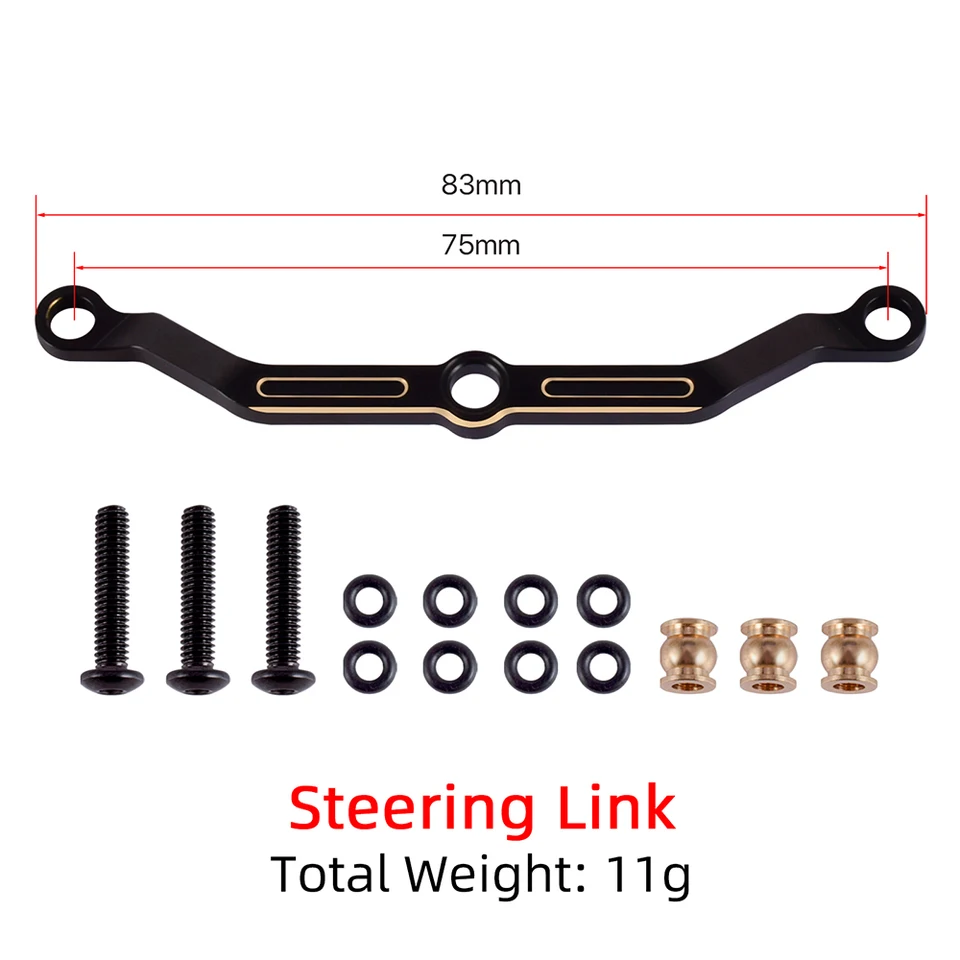 2Pcs Black Brass Steering Knuckle Weight For TRX4M 1/18 RC Crawler - 22g Upgrade Parts - View #9