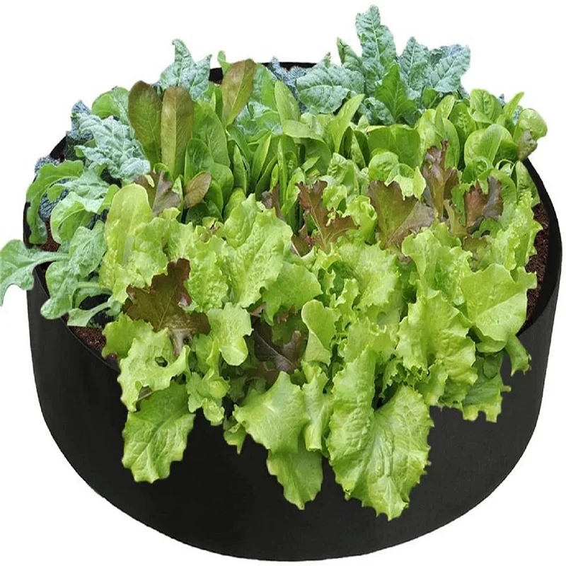 1Pcs Fabric Raised Garden Bed Square Garden Flower Grow Bag Vegetable Planting Bag Planter Pot With Handles For Plants Flower