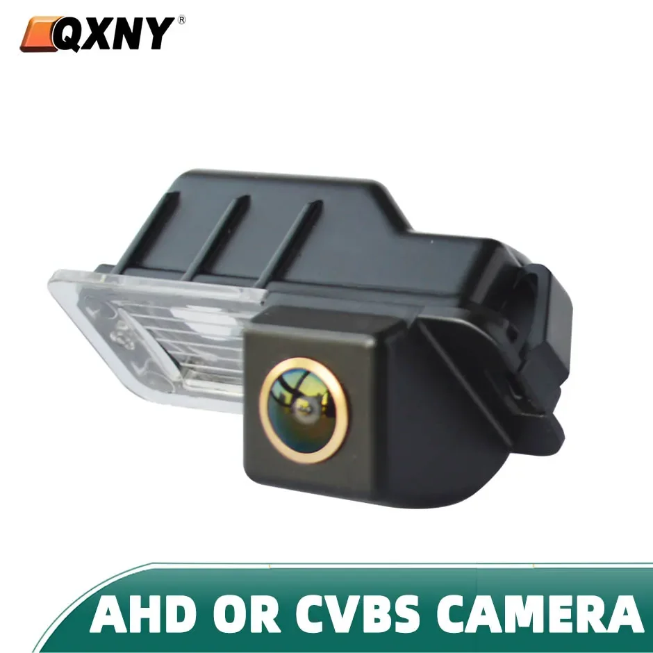 QXNY 후면보기 역방향 170 ° VW 폭스바겐 폴로 6R 골프 6 파사트 CC MK6 마고탄 보라용 백업 카메라 CVBS AHD 야간 투시경