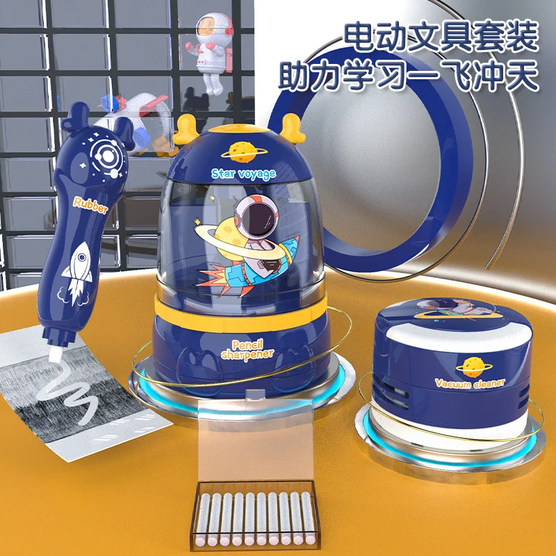 

Electric Pencil Sharpener, Fully Automatic Pencil Sharpener, Student Cleaning Eraser, Pencil Shavings, Small Usb Vacuum Cleaner,
