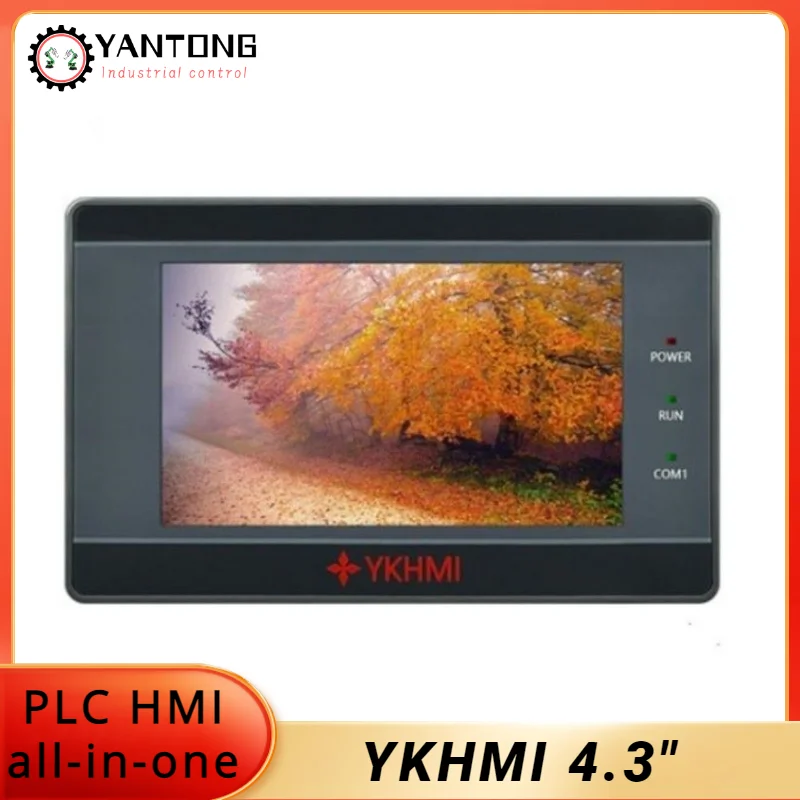 

YKHMI 4,3 "PLC HMI Встроенный аналоговый вход и выход сигнала, совместимый с Mitsubishi FX1S/FX3U