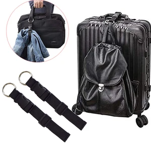 Travel Luggage Fixed Strap Backpack External Strap Portable Strap With Release Buckle Add-A-Bag Luggage Strap Belt Jacket Holder