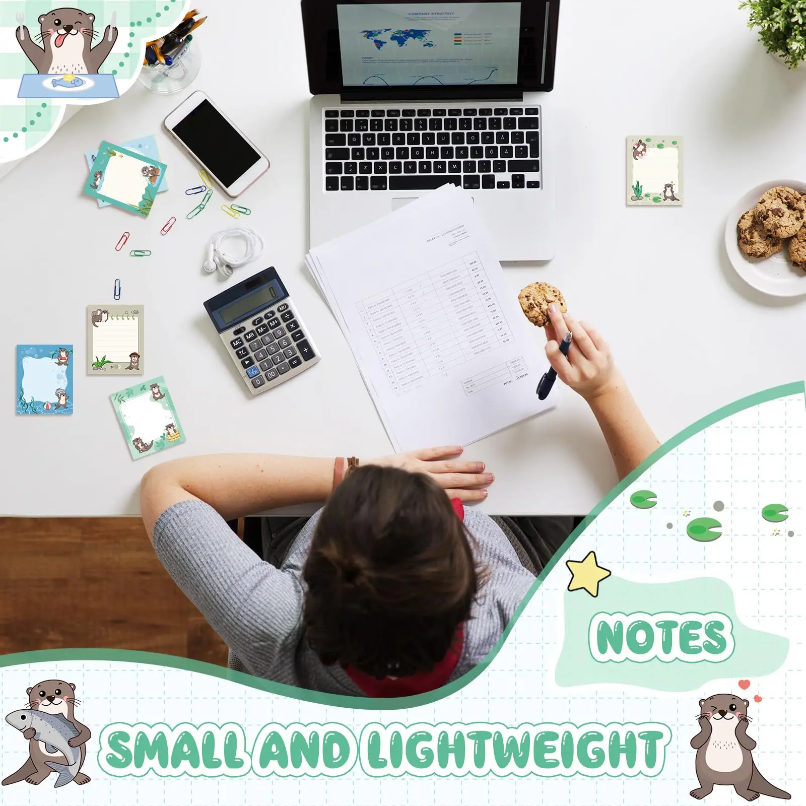 9 Pads Sticky Notes 3.15 x 3.94 Inches Cute Self Sticky Note Pads Colored Adhesive Notepad for Memo Reminder Journal Studying 6