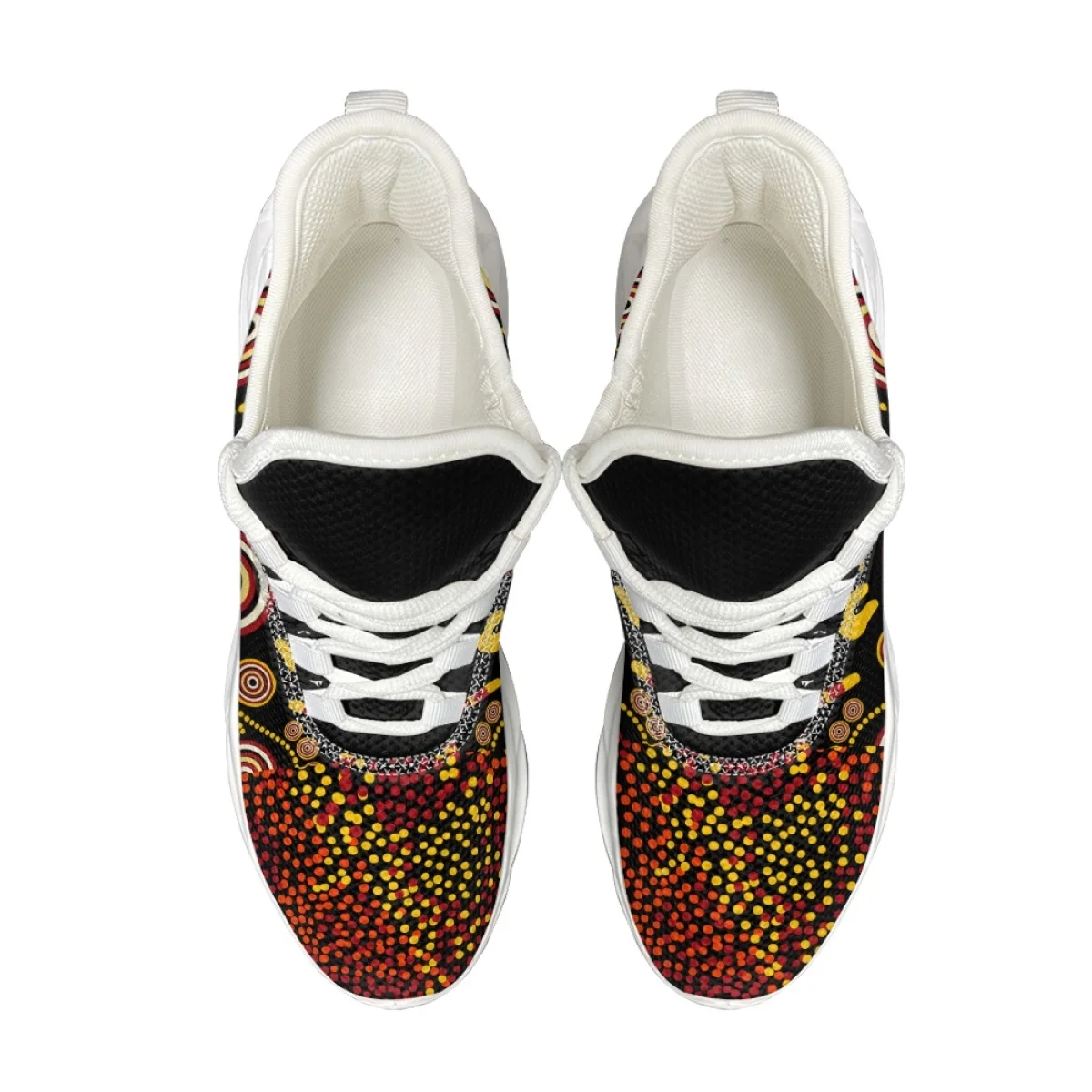 Australia Aboriginal Designer Sneakers Indigenous Lizard Art Casule Comfortable Flats Walking Shoes Anti-slip Shoes For Women