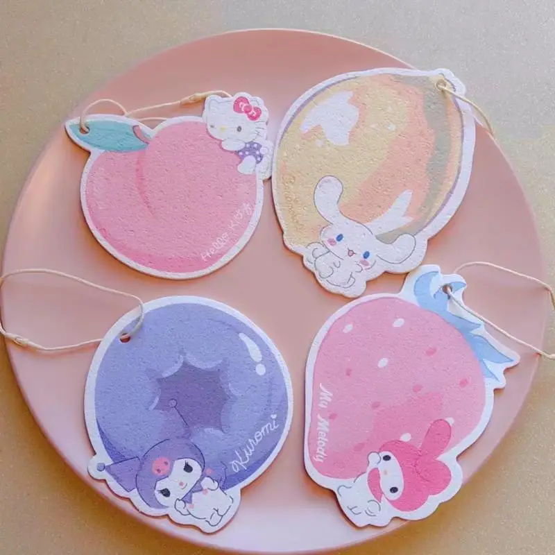 

Kawaii Sanrio Hellokitty Kuromi Mymelody Cinnamoroll Cleaning Cloth Kitchen Dishwashing Sponge Wipe Cartoon Gift Toys For Girls