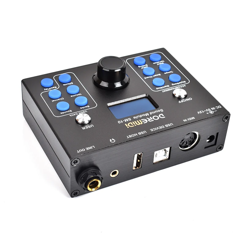 DOREMiDi MIDI Sound Module & Auto Accompaniment (SM-10) Multifunctional Accompaniment Sound Source Box audio interface