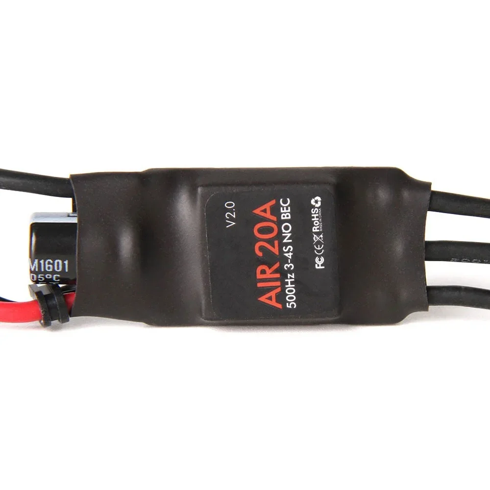 Installation du contrôleur de vitesse T-MOTOR Air 20A 3-4S sur un bras de drone multirotor avec câbles