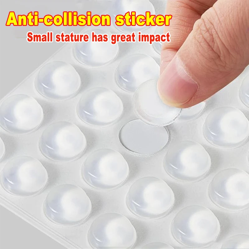 Clear Adhesive Drawer Bumpers Pads Silicone Self Adhesive Cabinet Door Bumpers Round Cutting Boards Sound Dampening Rubber Feet silicone furniture pads rubber furniture pads