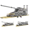 WW2 Military 3846pcs Schwerer Gustav/Dora Building Block 1:72 Heavy Gustav  Leopold Train Gun Educational Bricks Toy Boy - AliExpress