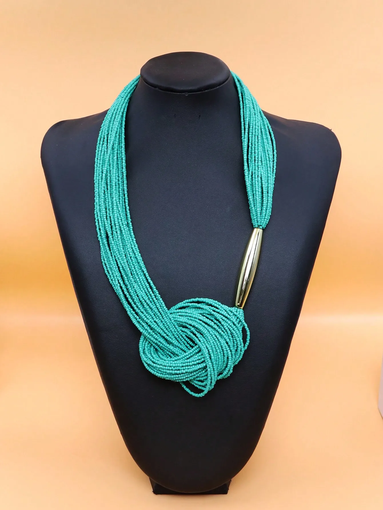 Bohemian Multi-Layer Beaded Necklace Set - Long Layered Statement Jewelry For Women