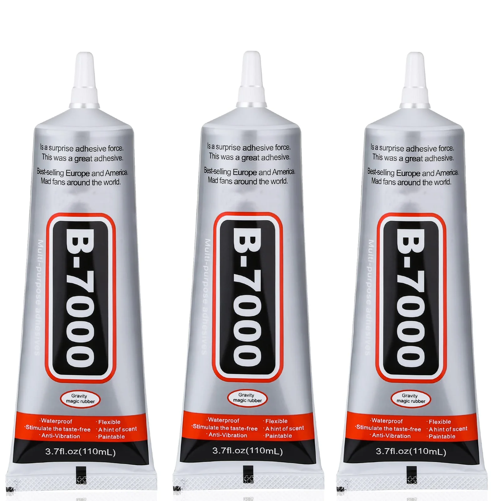 Versatile Clear & Black Waterproof Craft Adhesive