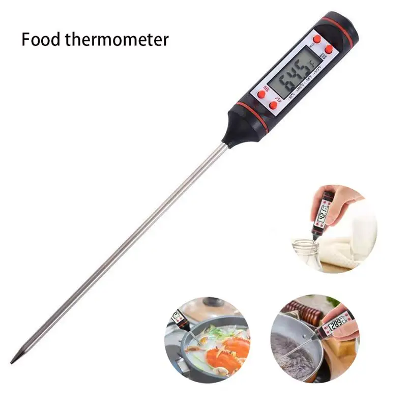 Digital Thermometer With 15cm Long Probe Candle Making Kits Measure Liquid Soy Paraffin Wax Baked Milk Meat BBQ |