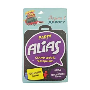 Gioco di carte "Alias: Party", gioco da tavolo, gioco interattivo da tavolo, adatto per feste e riunioni con la famiglia e gli amici, regalo per il gioco (i colori dell'orologio a sabbia sono casuali, potrebbero essere leggeri diversi dai colori dell'immagine e dal prodotto effettivo)