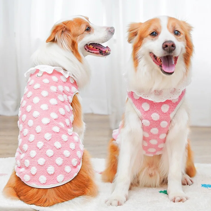 Sudadera con capucha de forro polar para perros abrigo invierno_voghion.com