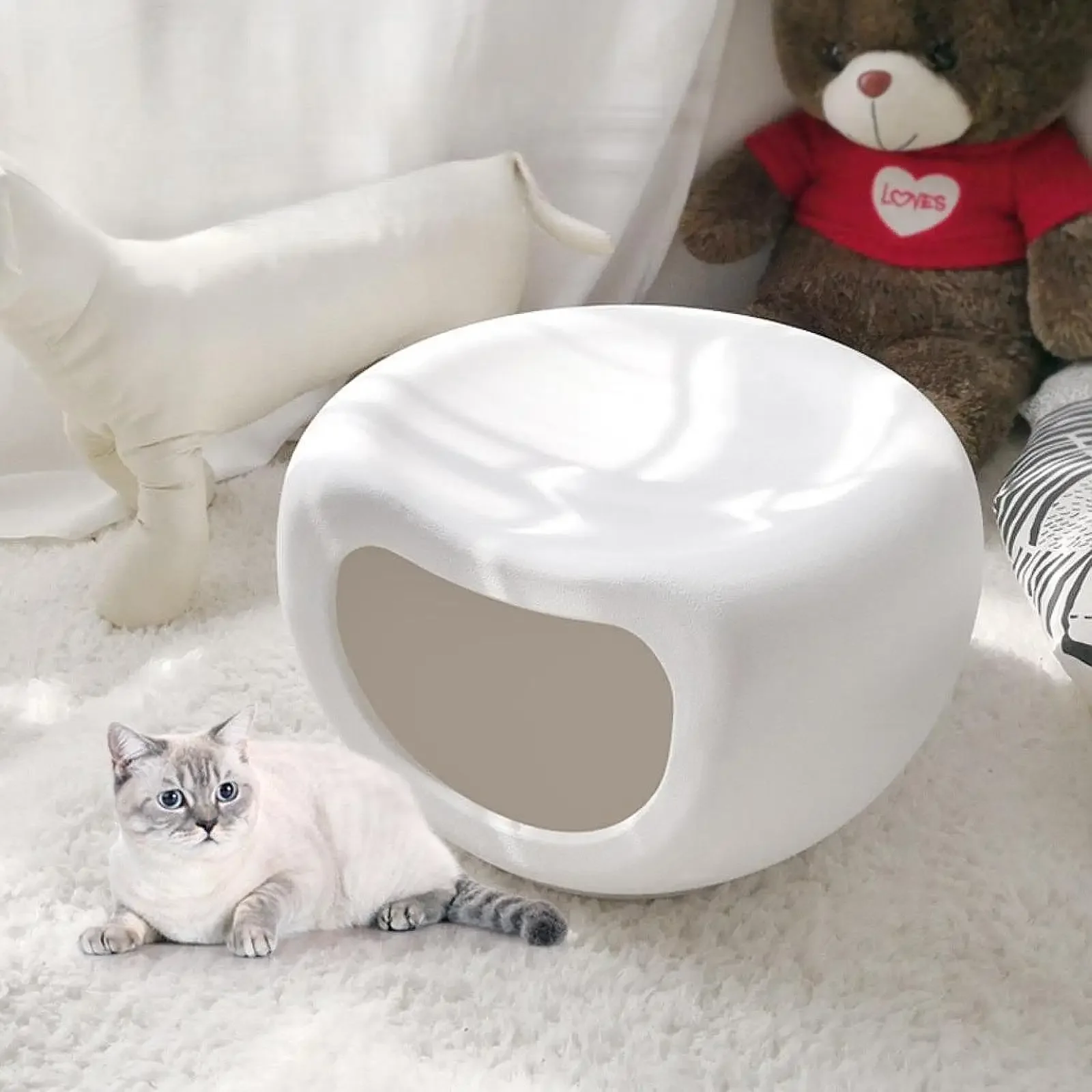 Cat House Cat Hideaway, Indoor Sleeping Autumn Cat Shelter Cave Bed for Bunny, Hedgehog, Chihuahua Pomeranian Cat House Cat Hideaway, Indoor Sleeping Autumn Cat Shelter Cave Bed for Bunny, Hedgehog, Chihuahua Pomeranian