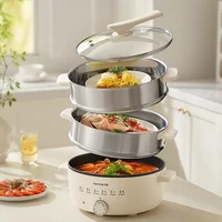Electric steamer, multi-functional steamer, household kitchen cooking integrated three-layer large-capacity new model 1