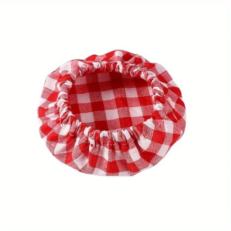 Plaid Jar Cloth Covers 6
