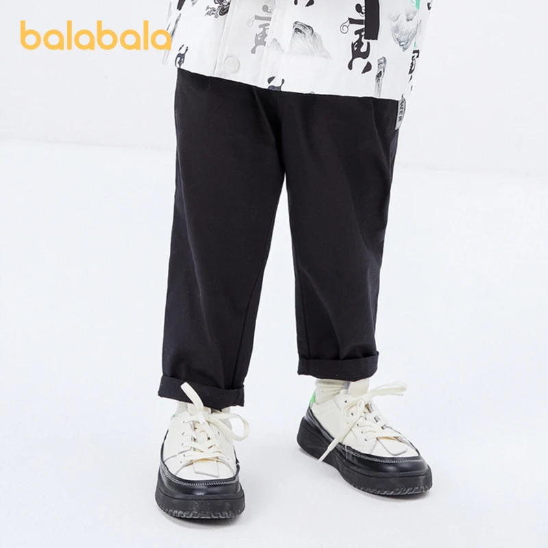 

Balabala Toddler 2023 Boy Trousers Autumn Clothes Straight Casual Pants Trendy Fashionable Pants