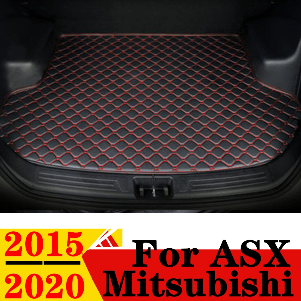 

Коврик для багажника автомобиля Mitsubishi ASX 20 2019 2018 2017 2015, плоский боковой защитный коврик для задней части грузового автомобиля, коврик для заднего багажника