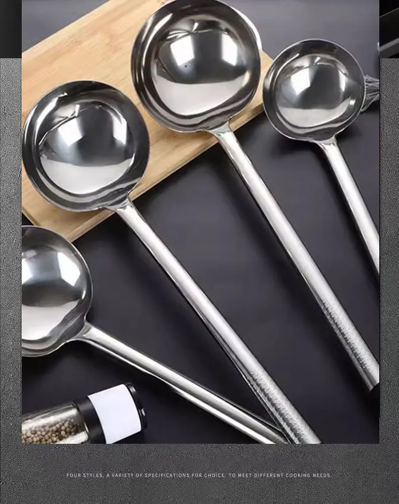 Description Picture 3 of itemThickened Stainless Steel Spatula Household Frying Spatula Spoon Restaurant Chef Large Frying Spoon Iron Frying Spatula