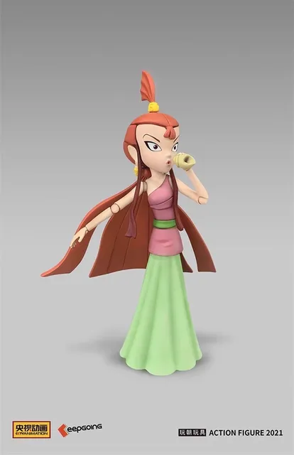 KEEPGOING 리틀 드래곤 걸 액션 피규어: 네자 전설의 용맹한 전사 소장