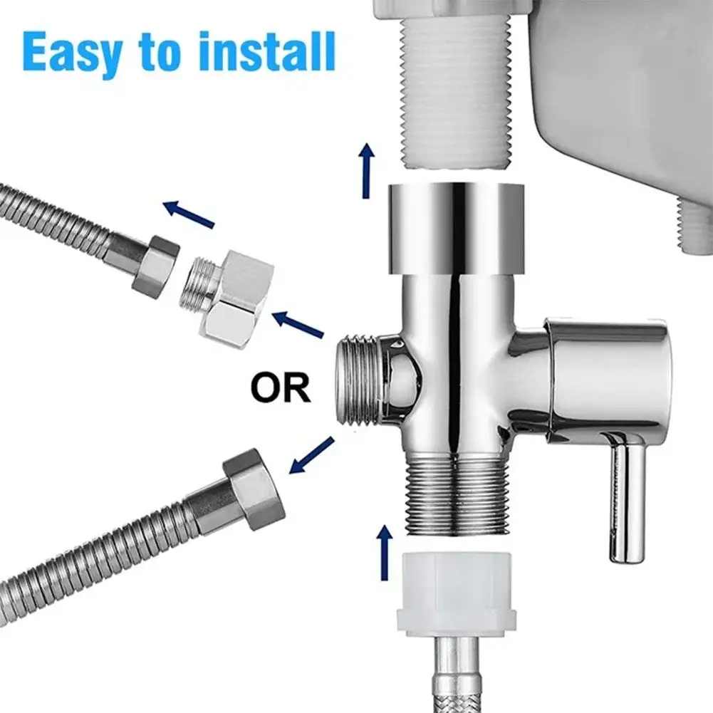 

Смеситель для душа и ванны с 3 режимами работы, адаптер 1/2