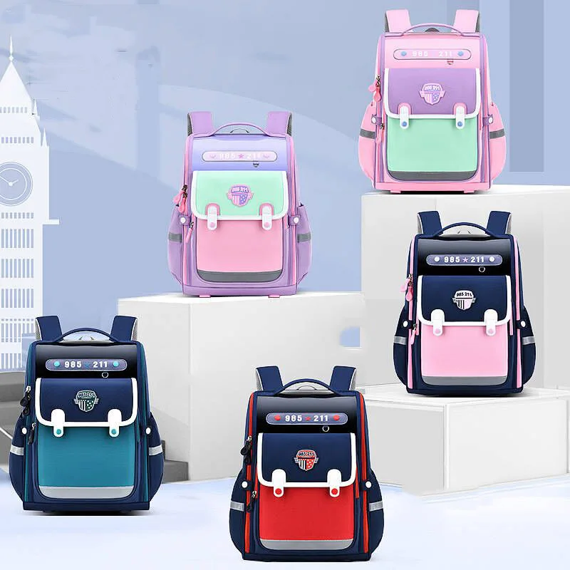 Children's Backpack Girls School Bag Back Pack Pink For Kids Child Teenage Schoolbag Primary Cute Waterproof  Bags for Students