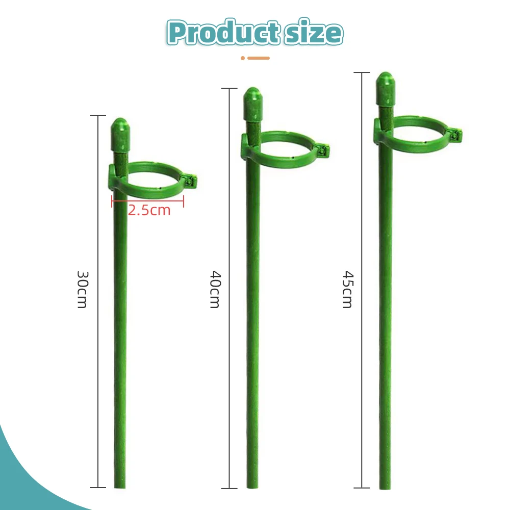 30/40/50CM Plant Supports Flower Stand Butterflies Orchid Support Rod Climbing Plants Stick Protection Vegetable Garden Supplies