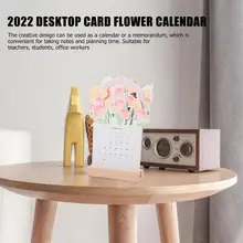 

1Pc Creative 2022 Calendar Office Desktop Calendar Adornment (Assorted Color)
