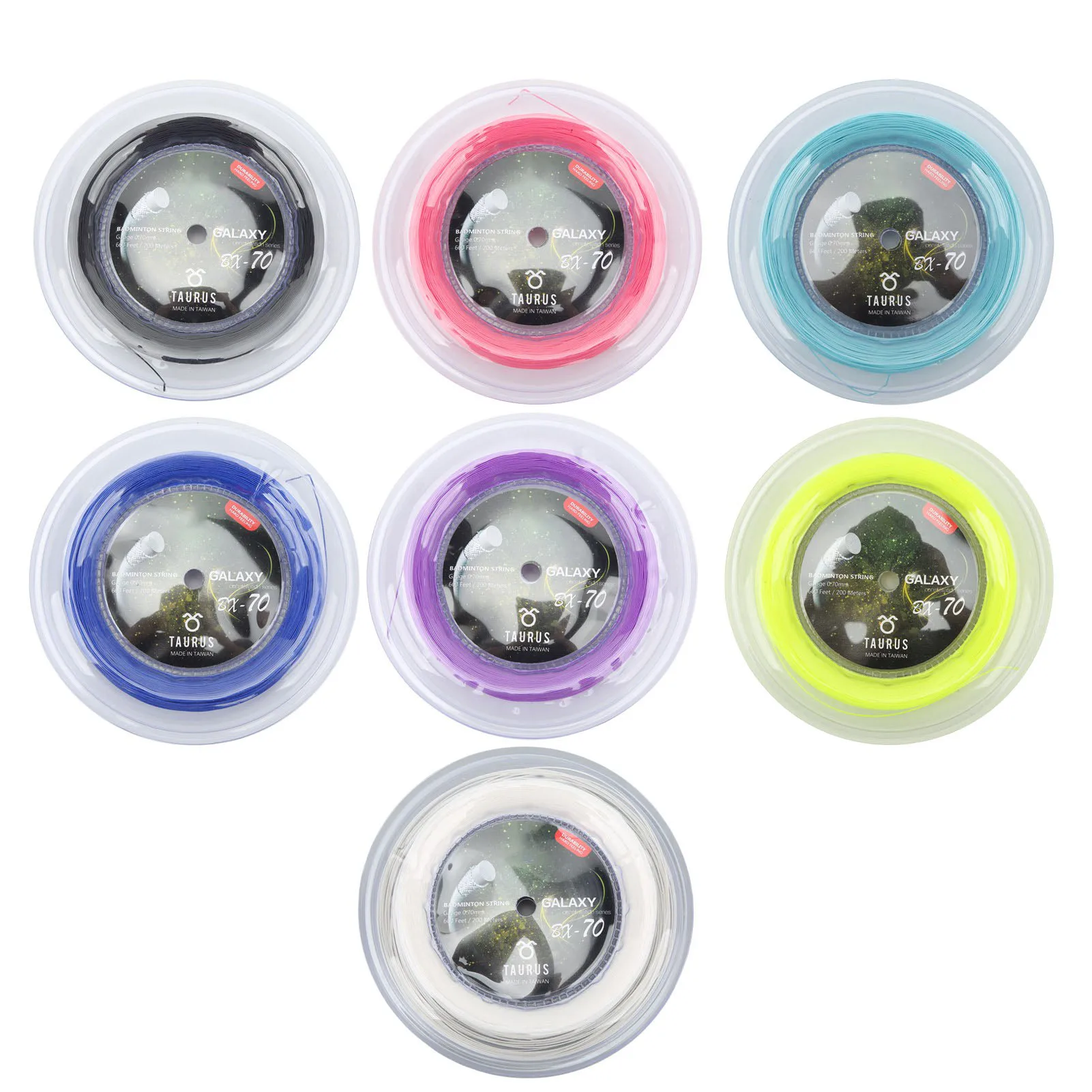 Description Picture 2 of itemPOWERTI BX70 Badminton Rackets String High-elastic Nylon Badminton Racquet String 0.7mm Badminton String 200m Reel