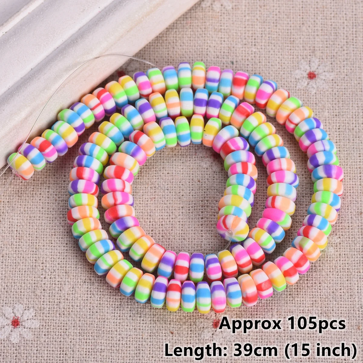 Clay Beads Flat Spacer Beads Buy 36000 Pcs Flat Round Polymer Clay Spacer  Beads For Jewelry