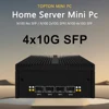 Factory Micro Firewall Appliance Intel N100 Quad Core Fanless Mini PC 2x10G SFP+ 2xi226-V 2.5G Network Gateway Soft Router PC 1