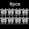 8pcs silver