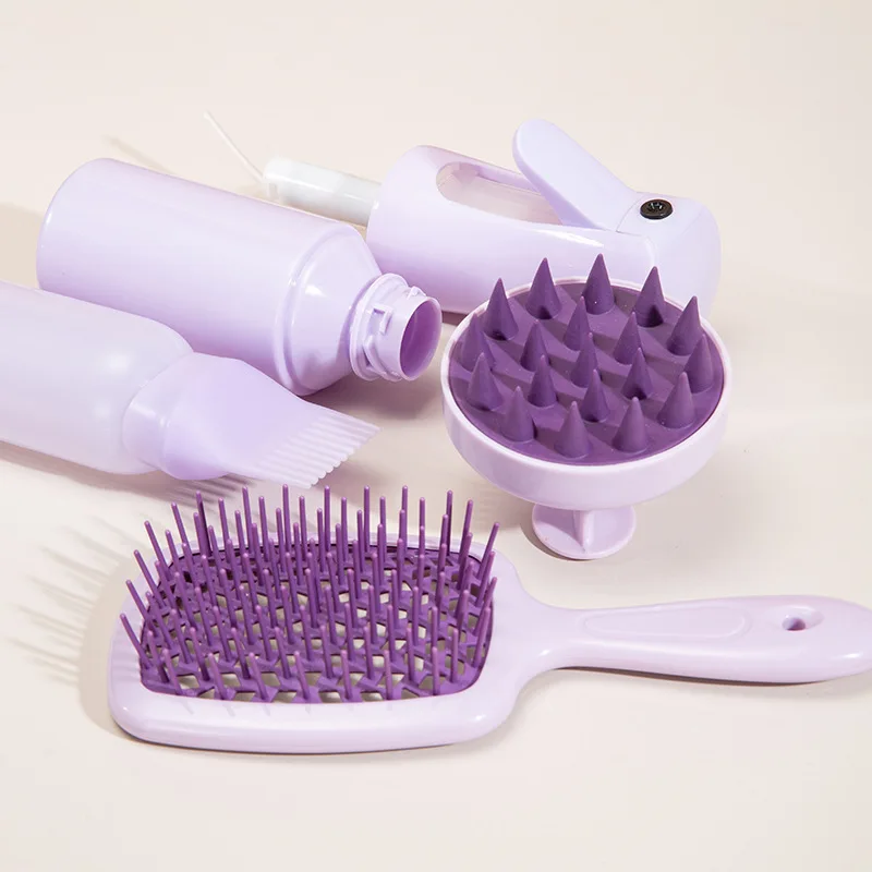 Hair Oil Applicator Bottle 1-4pcs Hair Oil Dispenser Bottle Root Comb Applicator For Hair Oil Reusable Scalp Massager Shampoo Brush Dye Tool hair dye applicator bottle