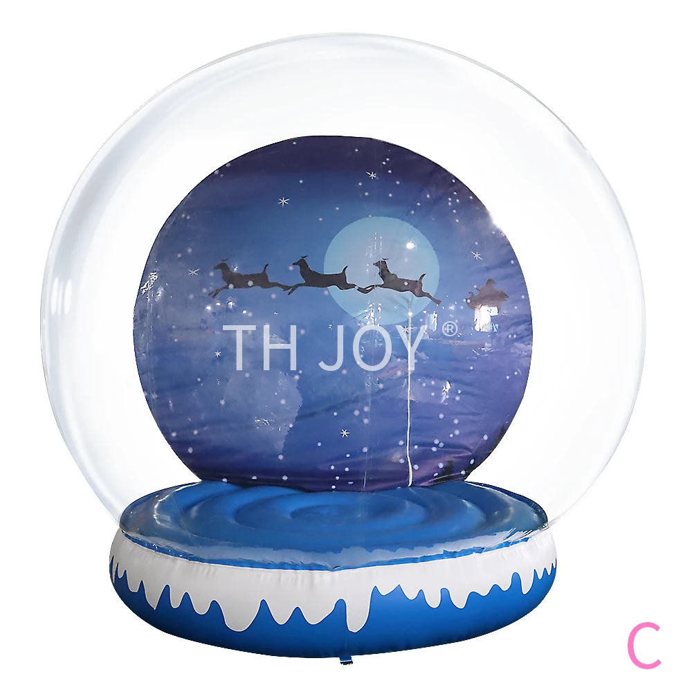 

free air ship to door! 3m 10ft giant inflatable snow globe, 2023 inflatable dome tent bouncer Christmas inflatables balloon