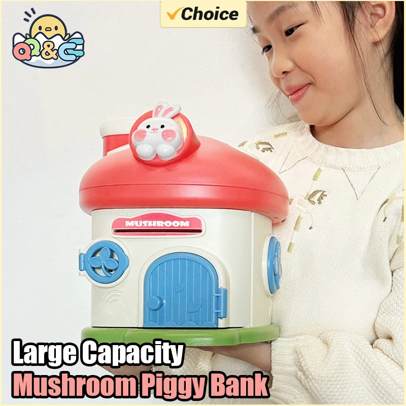 Mushroon Piggy Bank Kids Toy Cartoon Money Box To Save Kawaii Coin Bank Cashlarge Capacity Saving Money Children Birthday Gfit