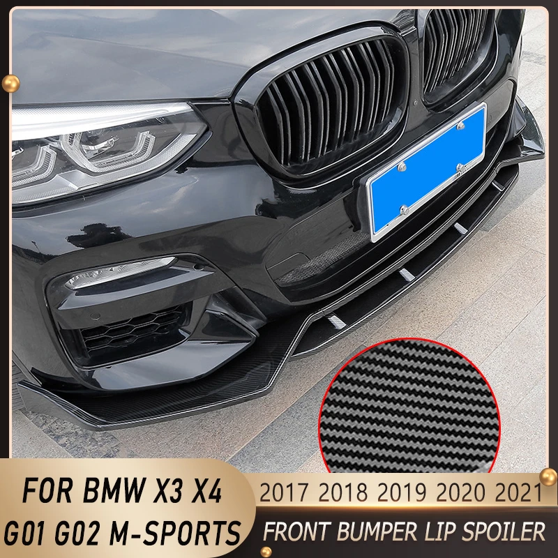 For Bmw G01 G02 X3 X4 Abs Car Front Bumper Splitter Lip Diffuser