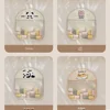 Multi-layer Hanging Storage Mesh Bag Wardrobe Organization Artifact Save Space Socks Storage Bags Large Capacity Panda 2