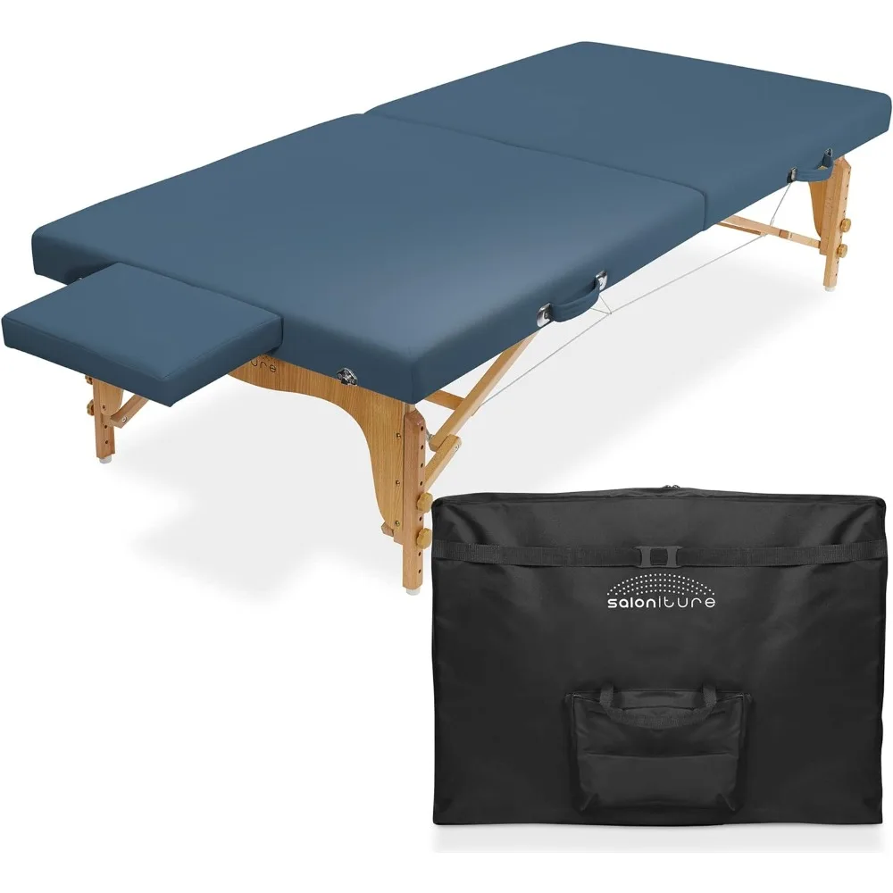 Saloniture Portable Physical Therapy Massage Table - Low to Ground Stretching Treatment Mat Platform