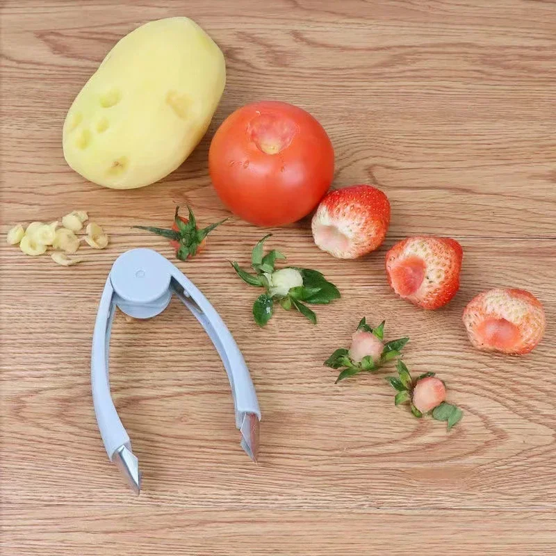 1PC Stainless Steel Pineapple Eye Peeler Knife Pointed Strawberry Seed Remover Clip Cutter Tweezers Fruit  kichen accessories