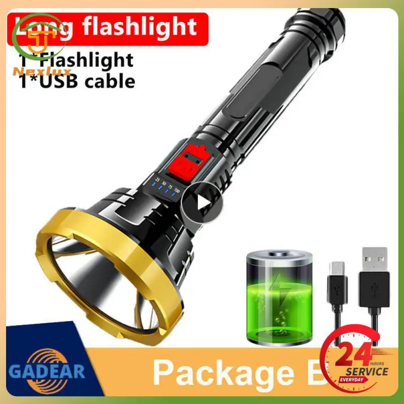 

Водонепроницаемый перезаряжаемый тактический фонарик для кемпинга, охоты, 1000 м